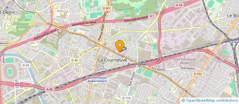 localisation de l'entreprise SOLID'AIRE PERMIS à LA COURNEUVE
