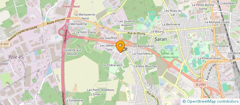 localisation de l'entreprise SOLID'ESS INTERIM - COOPERATIVE D'INTERIM DE L'ECONOMIE SOCIALE ET SOLIDAIRE à ORLEANS