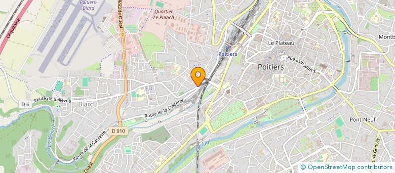 localisation de l'entreprise SOLID'RAID à POITIERS