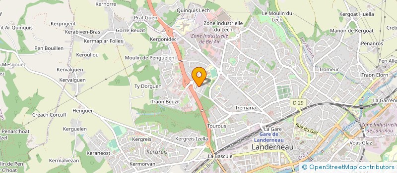localisation de l'entreprise SOLIDA'CITE à LANDERNEAU