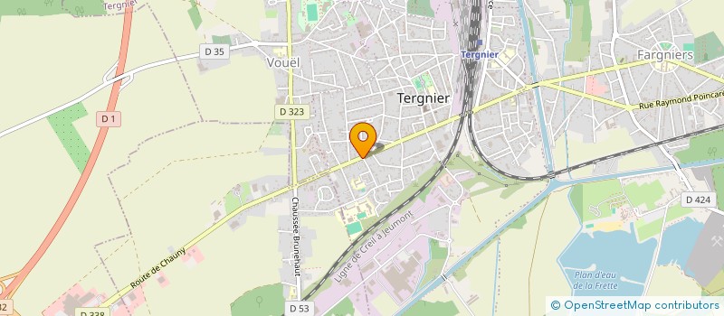 localisation de l'entreprise SOLIDAIDE à TERGNIER