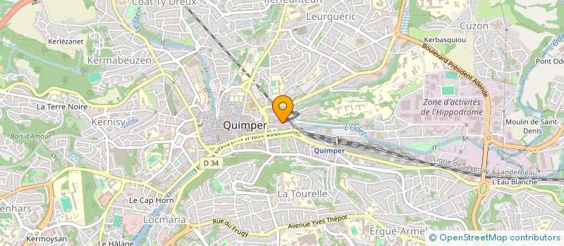 localisation de l'entreprise SOLIDAIR ETHIC à QUIMPER