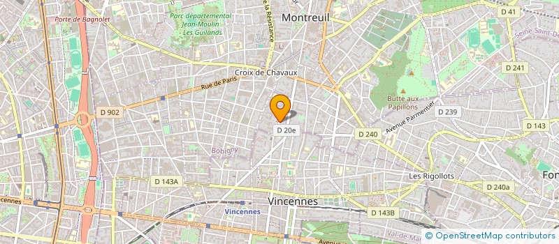 localisation de l'entreprise SOLIDAIRE POUR UN TOGO LIBRE ET DEMOCRATIQUE  MONTREUIL