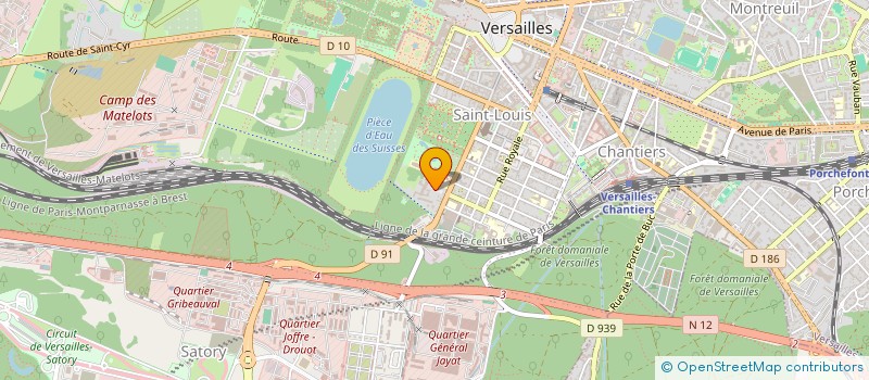 localisation de l'entreprise SOLIDAIRES DES SANS ABRI à VERSAILLES