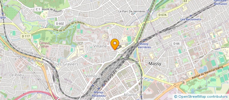 localisation de l'entreprise SOLIDAPPS à MASSY