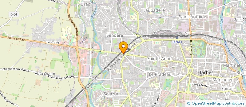 localisation de l'entreprise SOLIDAR'MEUBLES ASSOCIATION D'INSERTION  TARBES