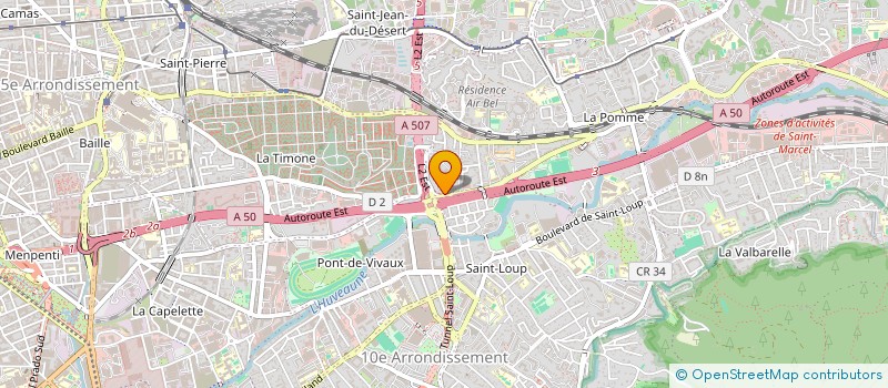 localisation de l'entreprise SOLIDAR'SUD à MARSEILLE