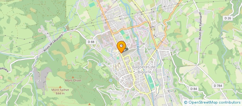localisation de l'entreprise SOLIDARILAIT 65 à BAGNERES-DE-BIGORRE