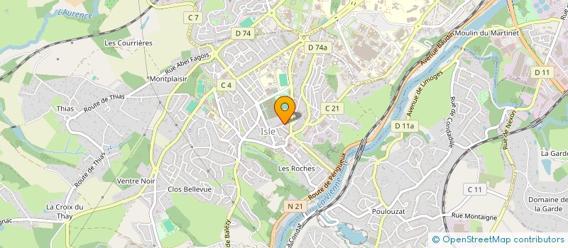 localisation de l'entreprise SOLIDARILAIT 87 à LIMOGES
