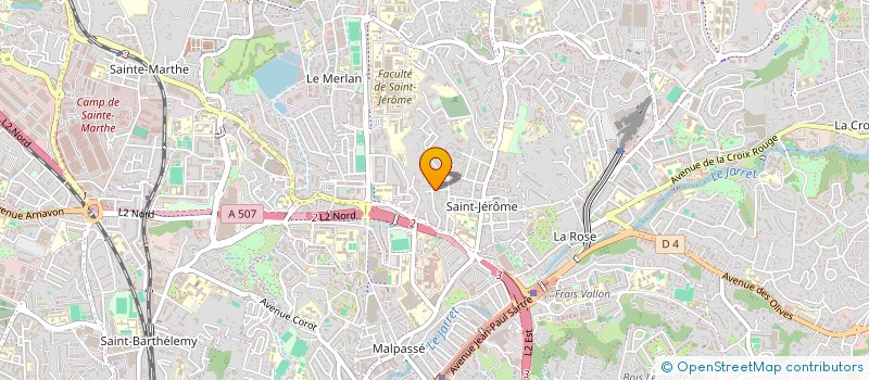 localisation de l'entreprise SOLIDARITE 13 DES BDR  MARSEILLE