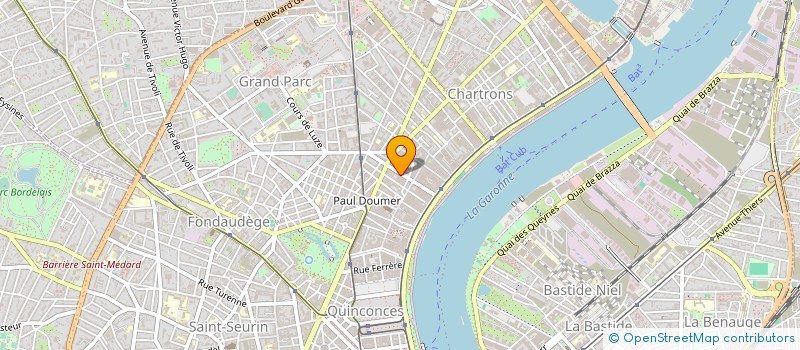 localisation de l'entreprise SOLIDARITE 33 à BORDEAUX