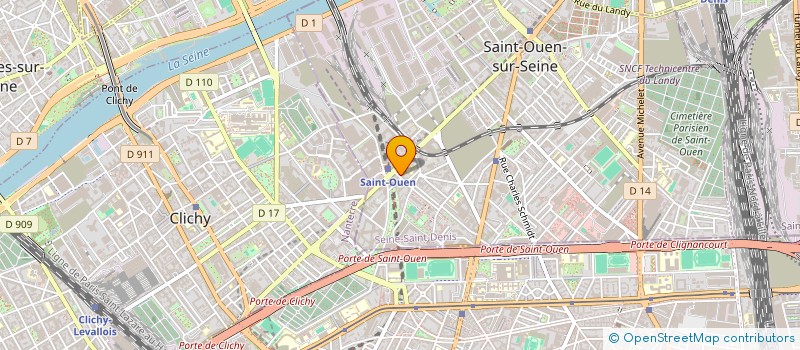 localisation de l'entreprise SOLIDARITE ACTIVE SAINT OUEN (SOL.A.SO) à SAINT-OUEN-SUR-SEINE