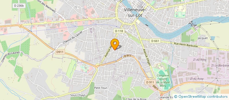 localisation de l'entreprise SOLIDARITE ADEONA 47 à VILLENEUVE-SUR-LOT