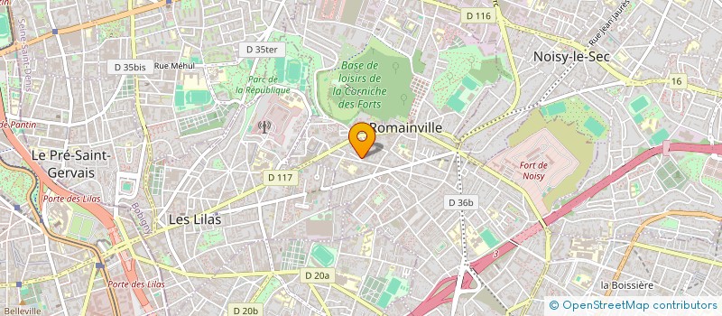 localisation de l'entreprise SOLIDARITE AFRICAINE KOULE DIAKAN à ROMAINVILLE