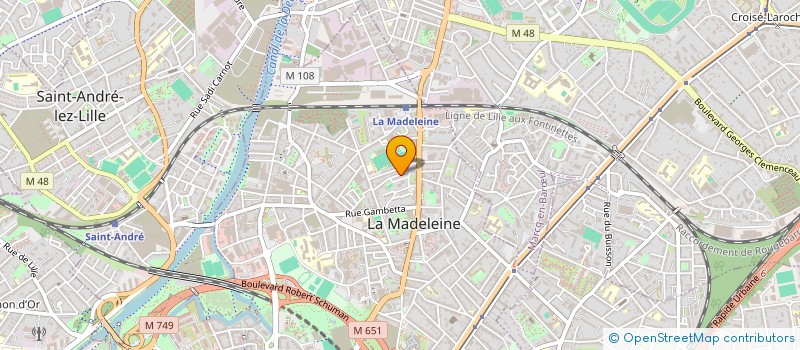 localisation de l'entreprise SOLIDARITE AVEC EUX - SOLAVEU à LA MADELEINE