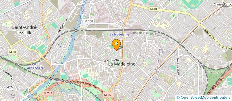 localisation de l'entreprise SOLIDARITE AVEC EUX - SOLAVEU à LA MADELEINE