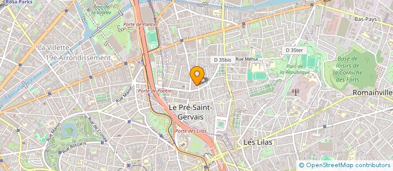 localisation de l'entreprise SOLIDARITE BAUDIN à LE PRE-SAINT-GERVAIS