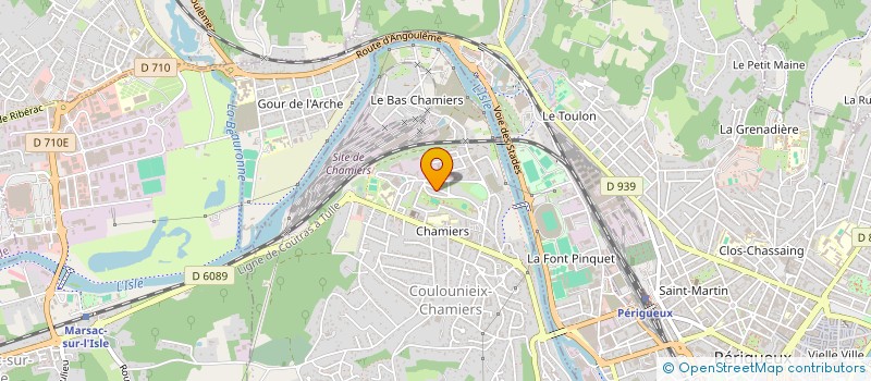 localisation de l'entreprise SOLIDARITE CAMEROUN AQUITAINE  COULOUNIEIX-CHAMIERS