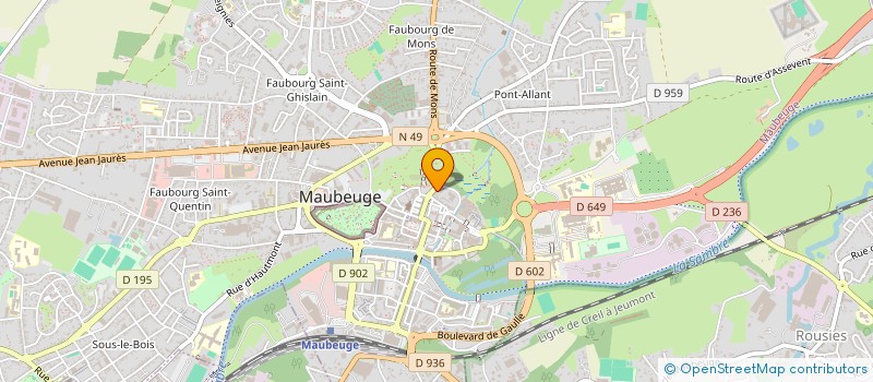 localisation de l'entreprise SOLIDARITE CAMEROUN DES HAUTS-DE-FRANCE  MAUBEUGE