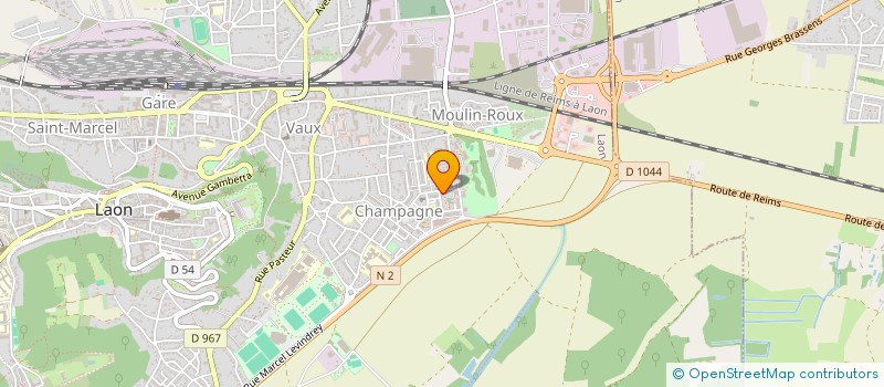 localisation de l'entreprise SOLIDARITE CHAMPAGNE à LAON