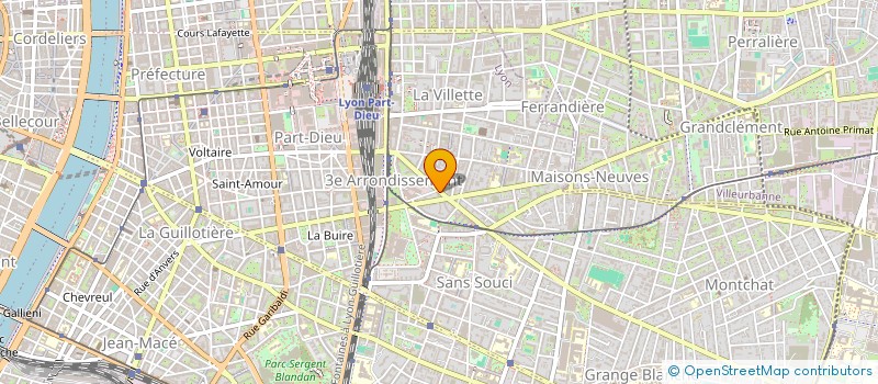 localisation de l'entreprise SOLIDARITE CONTRE LE SIDA EN CENTRAFRIQUE ET EN FRANCE  LYON