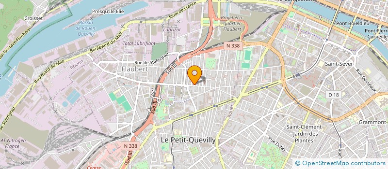 localisation de l'entreprise SOLIDARITE DE LA DIASPO  LE PETIT-QUEVILLY