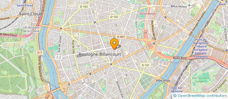 localisation de l'entreprise SOLIDARITE DEVELOPPEMENT PAIR INTERNATIO à BOULOGNE-BILLANCOURT