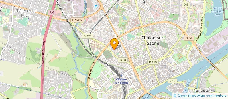 localisation de l'entreprise SOLIDARITE EMPLOI DE SAONE ET LOIRE à CHALON-SUR-SAONE