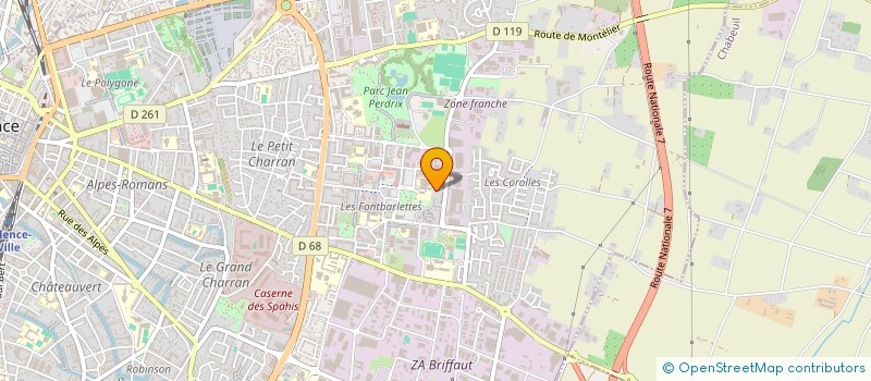 localisation de l'entreprise SOLIDARITE ENTRE POTES  VALENCE