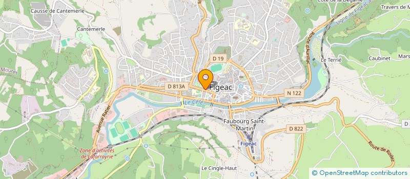 localisation de l'entreprise SOLIDARITE ET DROITS PAYSANS-46  FIGEAC