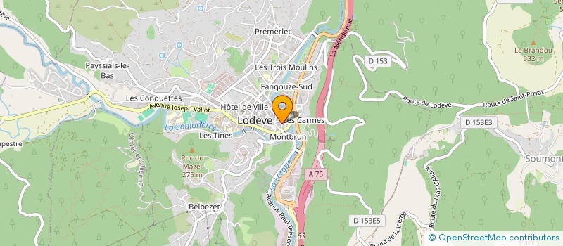 localisation de l'entreprise SOLIDARITE ET ECHANGE à LODEVE