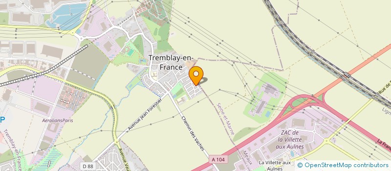 localisation de l'entreprise SOLIDARITE ET ENTRAIDE DU VILLAGE DE TESTATYE à TREMBLAY-EN-FRANCE