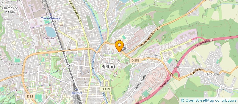 localisation de l'entreprise SOLIDARITE ET FRATERNITE SANS FRONTIERE à BELFORT
