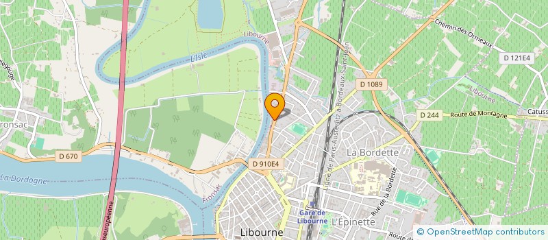 localisation de l'entreprise SOLIDARITE ET PARTAGE EN LIBOURNAIS  LIBOURNE