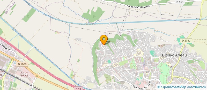 localisation de l'entreprise SOLIDARITE ET TALENT SPORTIF  L'ISLE-D'ABEAU