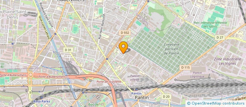 localisation de l'entreprise SOLIDARITE-FAMILLES (SOLIFAM)  PANTIN