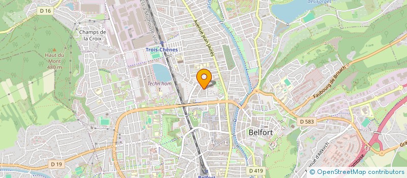 localisation de l'entreprise SOLIDARITE FEMMES à BELFORT