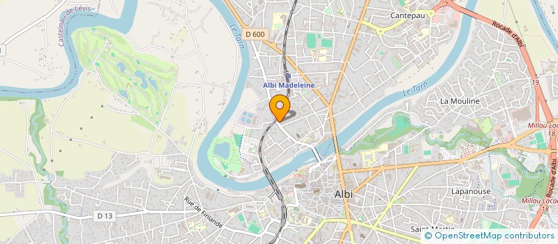 localisation de l'entreprise SOLIDARITE FRANCE AFRIQUE à ALBI