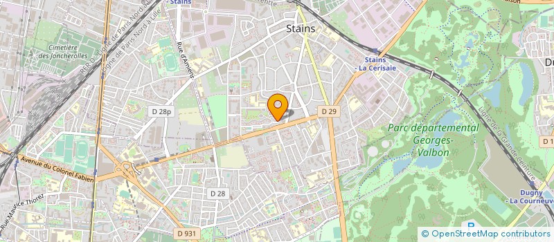 localisation de l'entreprise SOLIDARITE FRANCE OUTRE MER SYMPATHISANT à STAINS
