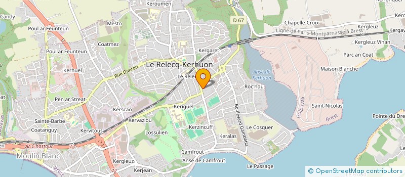 localisation de l'entreprise SOLIDARITE FRANCO-SOMALIENNE à LE RELECQ-KERHUON