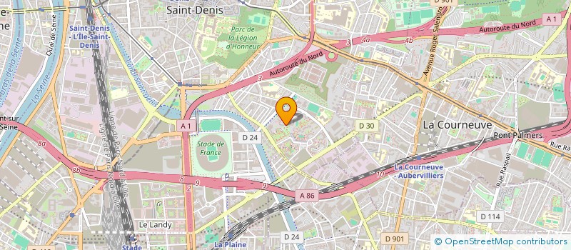 localisation de l'entreprise SOLIDARITE FRANCOPHONE à SAINT-DENIS