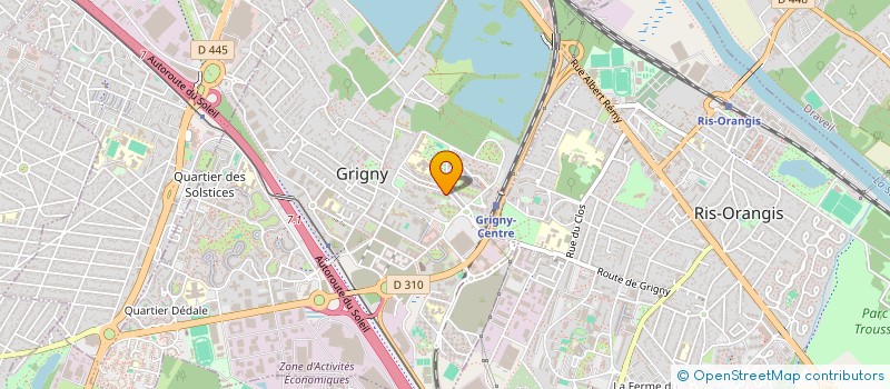 localisation de l'entreprise SOLIDARITE GRIGNY SANS FRONTIERE à GRIGNY