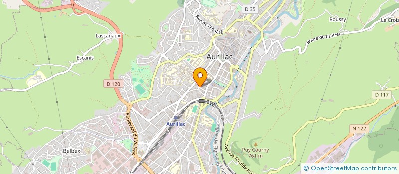 localisation de l'entreprise SOLIDARITE INFORMATION AMERIQUE LATINE à AURILLAC