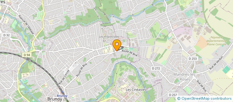 localisation de l'entreprise SOLIDARITE INT IVOIRO-FRANCAISE  BRUNOY