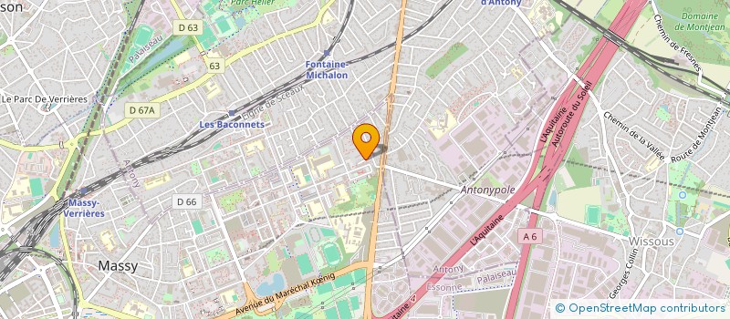 localisation de l'entreprise SOLIDARITE INTERNATIONALE POUR LA REDUCTION DES INEGALITES SOCIALES à MASSY