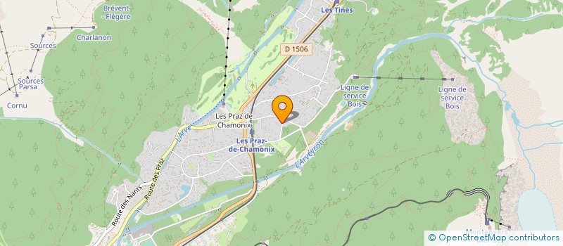 localisation de l'entreprise SOLIDARITE KANG GURU  CHAMONIX-MONT-BLANC