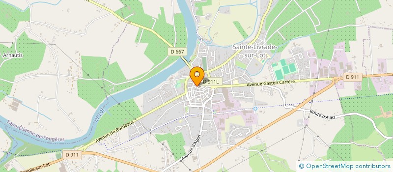 localisation de l'entreprise SOLIDARITE LIVRADAISE  SAINTE-LIVRADE-SUR-LOT