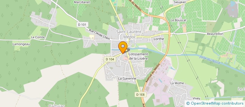 localisation de l'entreprise SOLIDARITE MEDOCAINE POUR LA RECHERCHE ET LE HANDICAP  SAINT-LAURENT-MEDOC