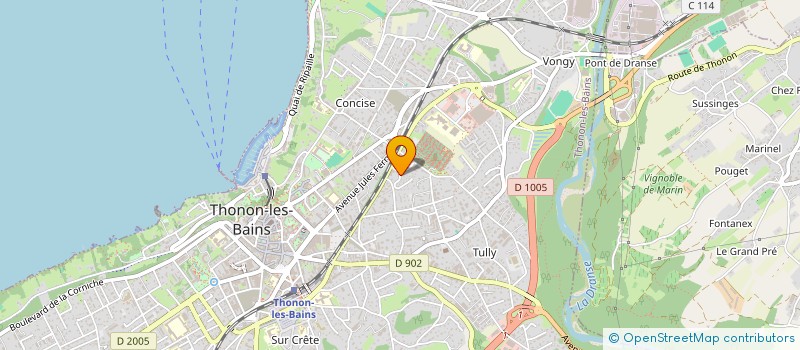 localisation de l'entreprise SOLIDARITE MIGRANTS CHABLAIS à THONON-LES-BAINS