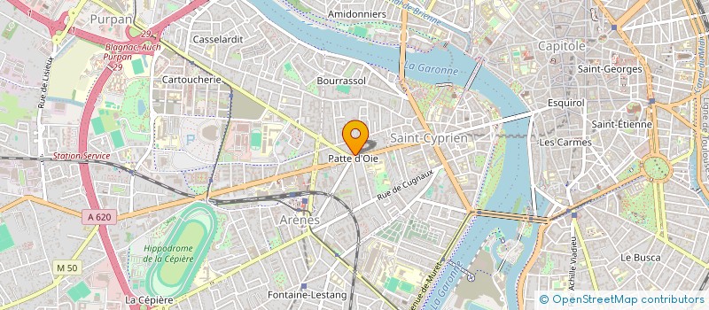 localisation de l'entreprise SOLIDARITE MIGRANTS PATTE D'OIE à TOULOUSE